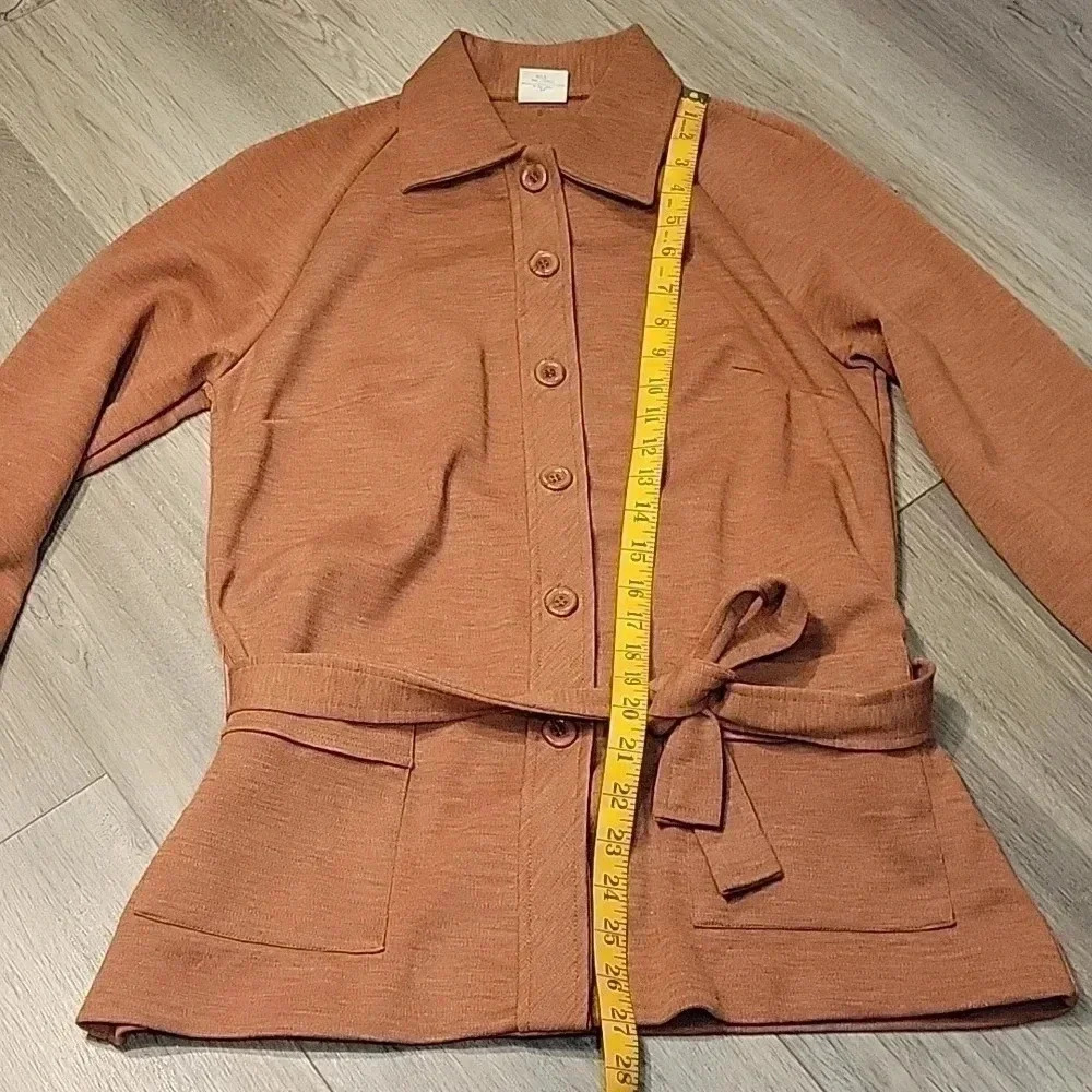 Vintage Sears Roebuck 80's Button Up Jacket Size 14 Light Rust - Picture 10 of 13